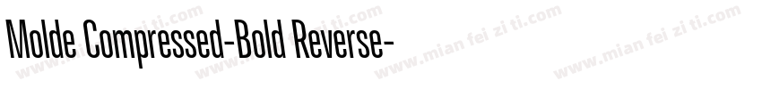 Molde Compressed-Bold Reverse字体转换